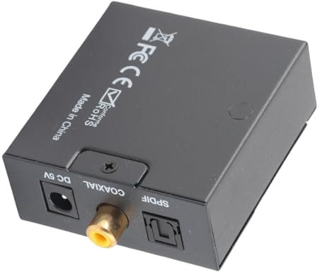 Acouto Conversor de Sonido Digital a Analógico Reducción de Ruido Profesional El Adaptador de Sonido Digital sin Distorsión para El Cine en Casa Es y para Cambiar para DVD de Teatro de Sistemas