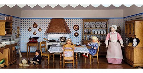 MiniMundus Geschenkpackung, alte Küche, mit Herd 40065 für das Puppenhaus, Bausatz