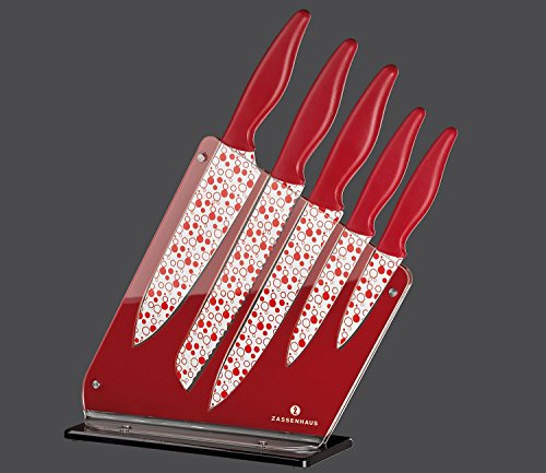 Zassenhaus Messerblock Acryl bestückt rot