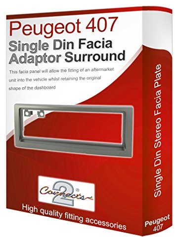 407 stereo radio Facia Fascia adapter panel plate trim CD surround