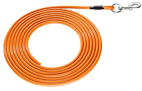 HUNTER Convenience Round Suchleine, Schleppleine, Kunststoff, wasserfest, schmutzabweisend, 0,6 x 1200 cm, neonorange
