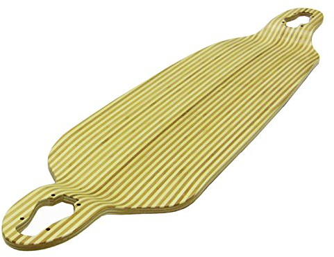 TGM Skateboards Drop Down/durch Longboard Deck – Zebra Bambus Inlay – 9.75 'X 39.75'