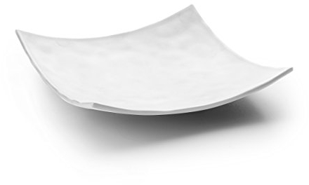 Lacor-Piatto quadrato in melamina, colore: bianco 25 x 25 x 5 cm