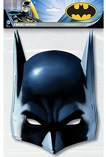 Partymasken - Batman-Party - 8er-Pack, Weiß