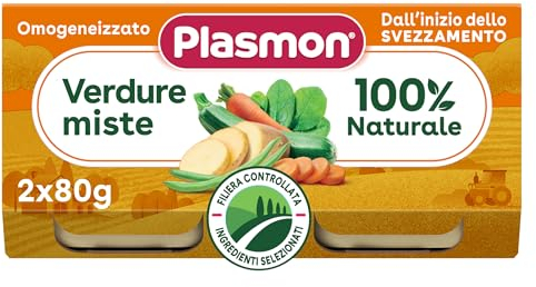 Plasmon Omogeneizzato Verdure Miste 2x80g (12 Confezioni)