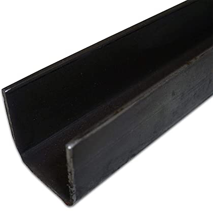 B&T Metall Profilé en U en acier 20 x 20 x 1,5 mm isocèle - Longueur de 500 mm +0/-3 mm S235 (1.0038 ST37) - Profilé de bordure en acier brut non traité