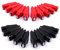 ATOPLEE 10 Paare 20A Insulated Clip ALLIGATOR Prüfzange Schwarz Rot