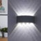 BELLALICHT Wandlampe Außen 8W Wasserdicht IP65 Modern Up Down Leuchte Wandlicht aus Aluminium Wandbeleuchtung für Bad Flur Kinderzimmer Treppenhaus Wohnzimmer Schlafzimmer