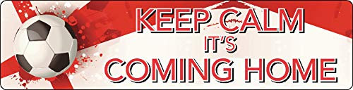 Solo Signs UK England Football Car Bumper Sticker - Keep Calm It's Coming Home (SS20025)