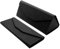 TBOC Faltbar Brillenetui für Sonnenbrille - [Schwarz] Hartschale [Dreieckige] Tasche mit [Magnetverschluss] Innenfutter für Lesebrille Sportbrille Groß Modern Leicht Design Auto Tasche Damen Herr Kind