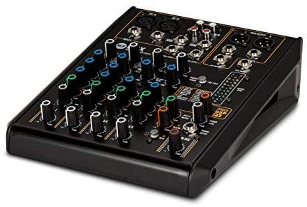 RCF F 6X Mixer Professionale con 6 Canali Integrato PRO DSP FX 16 Preset - Nero