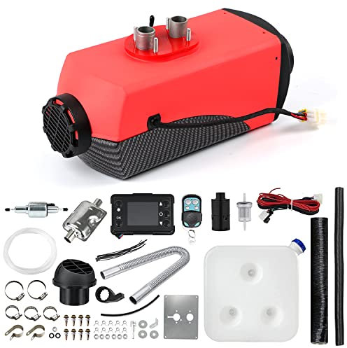 Triclicks 12V 5KW Air Diesel Heater Parking Heater Diesel Night Heater with Silencer LCD Switch Remote Control 10L Tank For Truck, Boat, Car Trailer, Motorhomes, Campervans (Style 3)