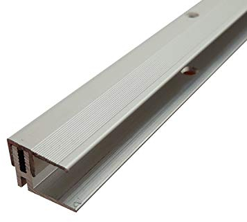 ufitec® TPL Profi MAX Profilsystem für Parkettböden - geeignet für Belagshöhen von 14-21 mm - ALU eloxiert (Abschlußprofil | Länge: 100 cm, Silber)