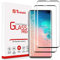 Tentoki 2-Piezas Protector Pantalla para Samsung Galaxy S10 Plus / S10+, 3D Curvo Vidrio Templado, Cobertura Completa Cristal Templado, 9H-Dureza, Antiarañazos, Antihuellas, Sin Burbujas