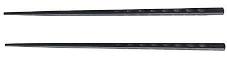SET DI 4 COPPIE BASTONCINI IN MELAMINA COLORE NERO CM. 24.5