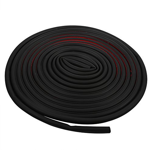 Tira de sellado de puerta de coche de 8 M ,forma de D grande ,borde de puerta de motor de coche ,borde de sello de goma ,tira hueca ,burlete negro ,interiores de automóviles