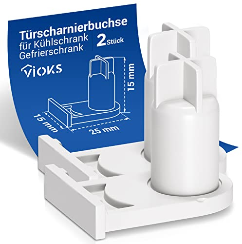 VIOKS Lot de 2 douilles de charnière de porte de rechange pour Bosch 00169301/169301/05384490/5384490 - Pour porte de réfrigérateur, congélateur