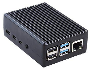 Case para Raspberry Pi 4, Raspberry Pi 4 Caja de Aluminio, Refrigeración Pasiva con Placa de Disipación Térmica, Carcasa Compatible con RPi4 Modelo B 8 GB/4 GB/2 GB