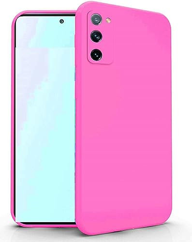 compatibile con SAMSUNG GALAXY S20 FE 4G / S20 FE 5G Copertura Tasti Custodia Cover Protezione Gel Silicone TPU Morbida flessibile Matte Ultra Soft Slim Case fucsia