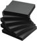 Early Buy 3x3 Sticky Notes Color Self-Stick Notes 6 Pads/Pack (Black)