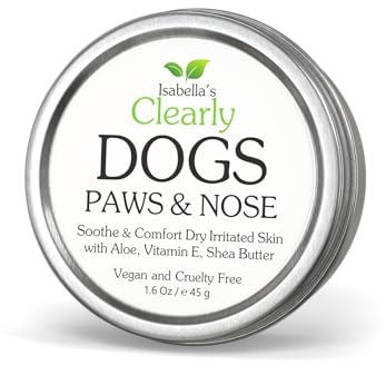 Isabella’s Clearly Paws Pfotenbalsam Hund – Pfotenpflege & Nasenpflege für Hunde – Mit Aloe Vera & Sheabutter – Für trockene & rissige Pfoten – Leck-sicher, Parfümfrei