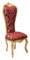 Biscottini barock Sessel 137 x 56 x 55 cm | Wohnzimmer-Sessel im Barock-Stil Gold | Königssessel Luigi XVI | Barock Stuhl | thron Sessel
