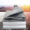 HFMY PE Abdeckplane LKW Plane Industrie Gewebeplane wasserdicht Schutzplane 180g/m² Bootsplane Poolplane Grau(2.3M x 5M)