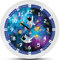K&L Wall Art lautlose Astronauten Wanduhr leise Kinder Lernuhr 30cm für Junge Mädchen lustige Kinderuhr 30cm