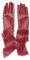 Hoseirty Lange Damen-Handschuhe aus Tüll, für Hochzeit, Party, Braut, 69,8 cm, Ellenbogenlänge, Vintage, durchscheinend, für Teeparty, Abend, Abschlussball, Opernparty, burgunderfarben, Elbow Length