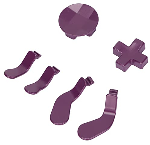 Paddles für Xbox One Controller, D-Pads für Xbox Controller, 4 Controller-Paddles aus Edelstahl und Austauschbare D-Pads für Xbox One Elite Series 2(Violett)