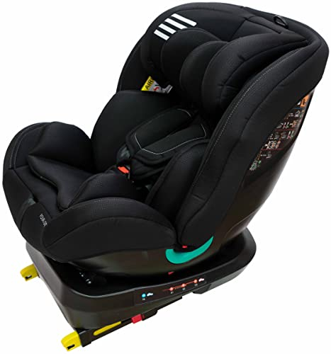 Play Four i-Size. Silla de coche bebé evolutiva 40-135 cm, homologación i-Size, uso a contramarcha hasta 105 cm, desde recién nacido hasta 10 años aprox. Totalmente giratoria.
