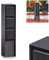 Steckdosensäule Reigolil, Steckdose mit Leuchte aus Metall/Kunststoff in Anthrazit/Schwarz, Steckdose mit 3 Anschlüssen, 3 x max. 3680 Watt, 230 V