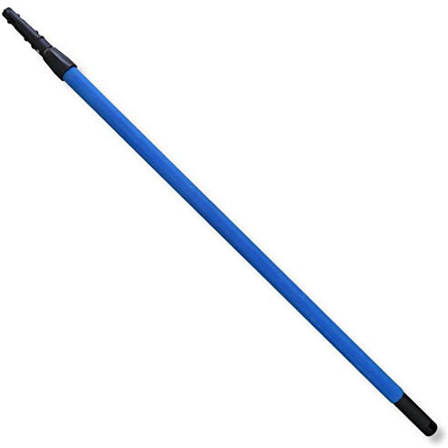 DEWEPRO® Teleskopstange 1,35m - Aluminium Ausziehstange mit Softüberzug, Teleskopstiel universell ausziehbar von 86-135cm, fixierbar mit Drehgriff