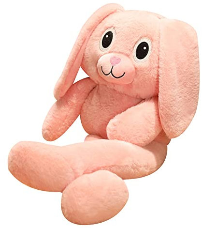 ISAKEN Hase Kuscheltier, 100cm Plüsch Hase Kaninchen Plüschtier Kuscheltier mit Schlappohren, Osterhase Plush Rabbit Ausgestopftes Tier Plüschhase Stofftier Hase Kuscheltier für Madchen Junge