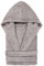 TRAMAS+ Albornoz de Baño Unisex 100% Algodón 450 GR con Capucha Dos Bolsillos y Cinturón Ajustable Alta Absorción Secado Rápido Certificado OEKO TEX - XL, Gris Perla