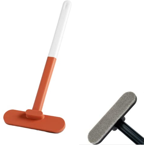 CHENGZI Bildschirm Fenster Spezielle Reinigungsbürste nass und trocken Dual Use für Fenster, Glas, Haushalt Reinigungswerkzeuge (Orange)