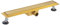 Caniveau extra plat pour douche italienne reversible finition gold/ou à carreler longueur 60 centimètres - Avec siphon anti odeur et filtre pour cheveux NOYON & THIEBAULT