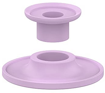 KUTEWEU Silikon Base Anti-Rutsch-Pad, 2 in1 Homepod schützende Basis Desktop Stand Mount Base Pad Halter kompatibel mit HomePod/HomePod Mini Lautsprecher-Tisch-Halter stoßfest Untersetzer (Violett)