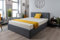 Grey Ottoman Storage Bed (Gas Lift), Sleep Factorys Havana Linen Upholstered Bed Frame - 4ft Small Double (120 x 190 cm)