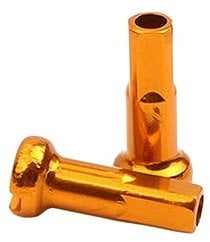 NORAZE 10 stücke Aluminium Fahrrad Speichen Kappen 14mm Rennrad Felge Kappe Fahrrad 14G/2mm Speichen Abdeckung Ultraleicht Radfahren Zubehör 6 Farbe (Color : Gold-10pcs, Size : 14mm)