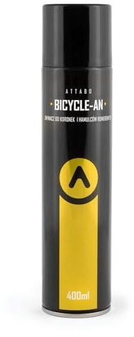 ATTABO Dégraissant Nettoyant en Spray 400 ml Pour Enlever la Saleté des Freins et Chaine du Vélo Efficace Simple à Utiliser Produit Chimique pour Vélo Facile é Utiliser AT-400