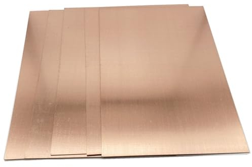 WUDOLI lámina Plana 5 uds PCB 20cm x 30cm Placa de Cobre de un Solo Lado Kit de PCB DIY Placa de Circuito Laminado 20x30cm 200x300x1,5mm Materiales Cuadrados