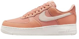 Nike Sportswear - Sneakers Air Force 1 in Pelle, Marrone-Rosa Salmone (4)