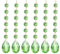 PATIKIL Lágrima de Cristal para Lámpara de Araña, Cuentas, 6Pcs, Longitud de 160 mm, Diámetro de 38 mm, Piezas de Prismas para Lámpara de Araña, Adornos Colgantes Verde Claro