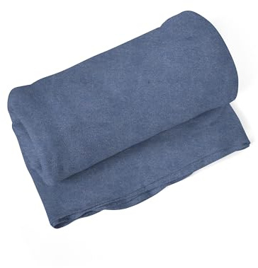 SETEX Wohndecke, 85% Baumwolle/15% Polyester, Leichte Wende-Decke als Zimmer-Deko, Schlafzimmer-Deko und mehr, 200 x 150 cm große Tagesdecke, Dunkelrot/Blau Melange