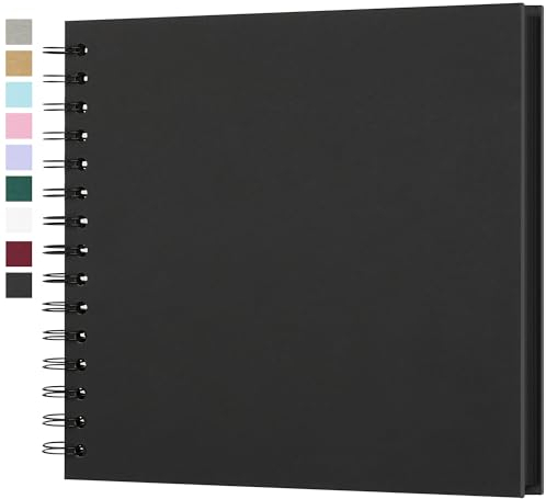 Fotoalbum zum Selbstgestalten - Scrapbook Fotobuch zum Einkleben, DIY Geschenkset für Baby, Familie, Jahrestag, Geburtstag, Valentinstag und Hochzeit