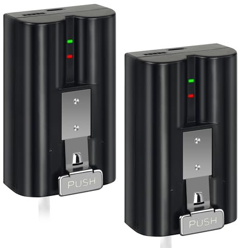 Bsioff 2Pack Rechargeable Battery for Ring Video Doorbell 2/3/3Plus/4 with Charger Station,Compatible with Stick Up Cam Battery(2nd & 3rd Gen),Spotlight Cam and Peephole Cam(3.65V 6040mAh)