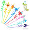 8 Pcs Kids Dinosaur Straws - Curly, Spiral, Bendy Reusable Plastic Straws for Kids Parties & Decorations