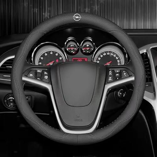 Auto Lenkradbezug für Opel Astra J Sports Tourer 2012-2015, Lenkradabdeckung Lenkradschoner Mikrofaser Leder Anti Rutsch Atmungsaktiv für Sommer Winter Lenkradhüllen Autozubehör Innenraum,B