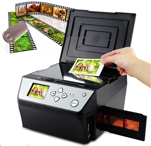 Digitaler Film- und Diascanner, 22 MP All-in-1 Film- und Diascanner, digitaler Filmscanner, Film- und Diascanner konvertiert 135 Filme/35 mm Dias/110 Filme/Fotos/Dokumente